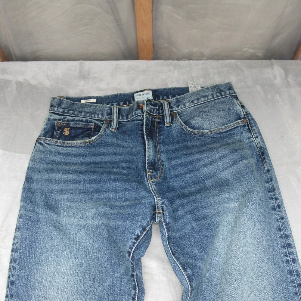 Todd Snyder Jeans Mens 32x29 Blue‎ Denim Stretch 5 Pocket Medium Wash Everyday